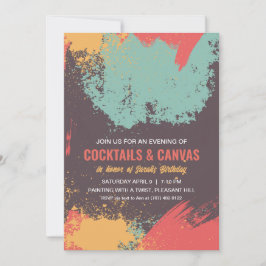 夜絵を描誕生会 招待状