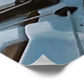 夜船乗り大喜びピンクの空 ポスター (角)