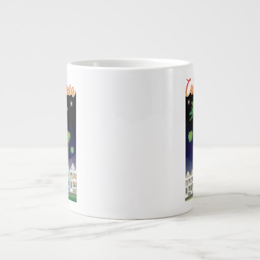 『夜色彩の鮮やかの女の人々』|サンフランシスコ ジャンボコーヒーマグカップ (正面)