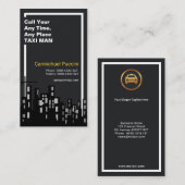 夜芸術的影白縁どタクシー運転士 名刺 (正面/裏面)