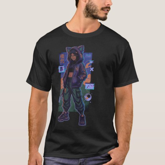 夜落市:元2番隊隊長 伝説 Tシャツ (正面)