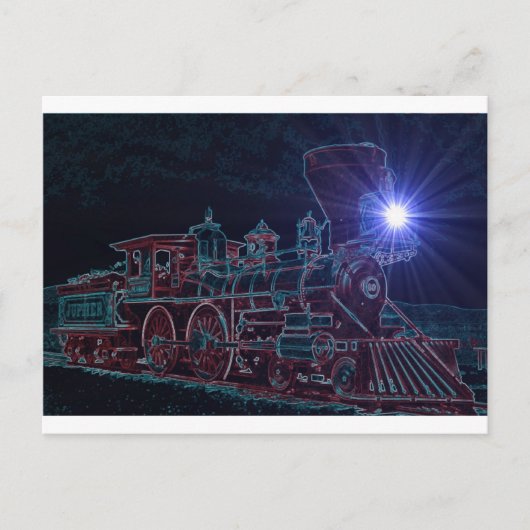 夜蒸気 ポストカード (正面)