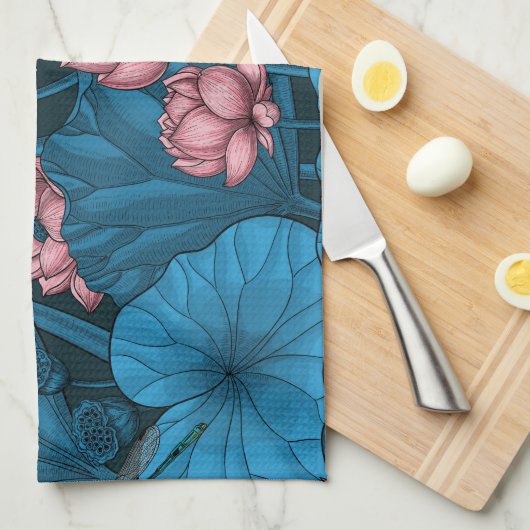 夜蓮園 キッチンタオル (四つ折り)