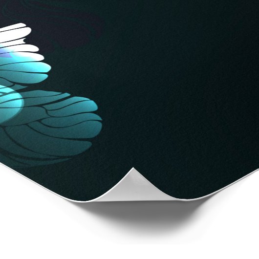 夜蝶の儚い舞 ポスター (角)