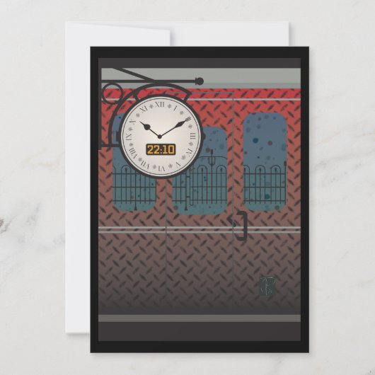 夜行列車カード 招待状 (正面)