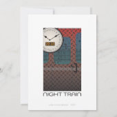 夜行列車カード 招待状 (裏面)