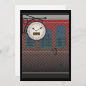 夜行列車カード 招待状 (正面/裏面)