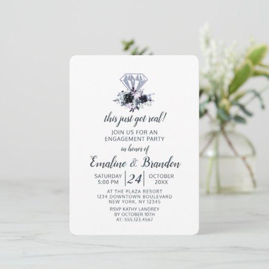 夜行性この得単実在婚約パーティ 招待状 (スタンド正面)