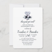 夜行性この得単実在婚約パーティ 招待状 (正面)