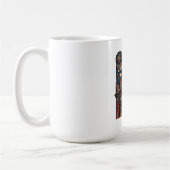 夜行性アライグマ 長袖シャツ コーヒーマグカップ (左)