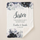 夜行性フローラの妹の心の引用文 シェルパブランケット (正面)