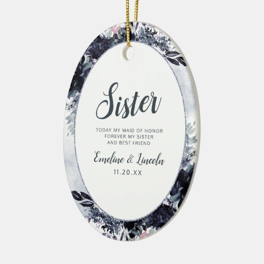 夜行性フローラの妹引用文 セラミックオーナメント (左)