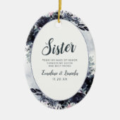 夜行性フローラの妹引用文 セラミックオーナメント (正面)