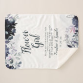 夜行性フローラへフラワーガール引用文 シェルパブランケット (正面(横))