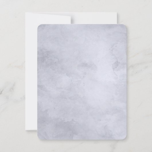 夜行性フローラダスティブルーダイヤ結婚モンド 招待状 (裏面)