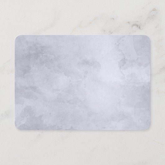 夜行性フローラダスティブルー結婚ズの方向 エンクロージャーカード (裏面)