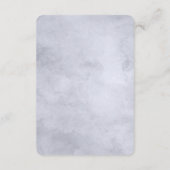 夜行性フローラダスティブルー結婚ズの方向 エンクロージャーカード (裏面)