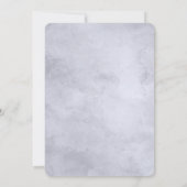 夜行性フローラダスティー結婚ブルーブライダルシャワー 招待状 (裏面)