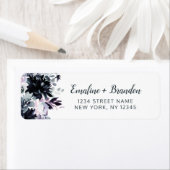 夜行性フローラダスティー結婚ブルー差出人住所 ラベル (インサイチュ)