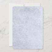 夜行性フローラネイビーダスティブルーフローラ結婚ズ 招待状 (裏面)