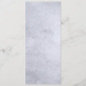 夜行性フローラネイビーブルーシック水色ディナー メニュー (裏面)