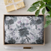 夜行性フローラネイビーブルーフラワーブケ結婚ット 薄葉紙 (ギフト)