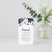 夜行性フローラネイビー結婚ダスティブルー詳細 エンクロージャーカード (スタンド正面)