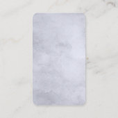 夜行性フローラネイビー結婚ダスティブルー詳細 エンクロージャーカード (裏面)