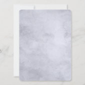 夜行性フローラ埃の青いダイヤモンド結婚フレーム 招待状 (裏面)