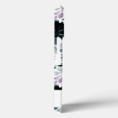 夜行性フローラ水色ネイビーカスタムモノグラム Case-Mate iPhoneケース (裏面 / 右)