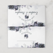 夜行性フローラ海軍の予約結婚席 プレイスカード (外部開封)