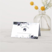 夜行性フローラ海軍の予約結婚席 プレイスカード (正面)