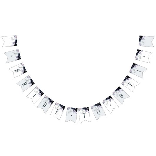 夜行性フローラ海軍の花嫁へブライダルシャワー バンティングフラッグ (全)