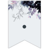 夜行性フローラ海軍の花嫁へブライダルシャワー バンティングフラッグ (第2の旗)