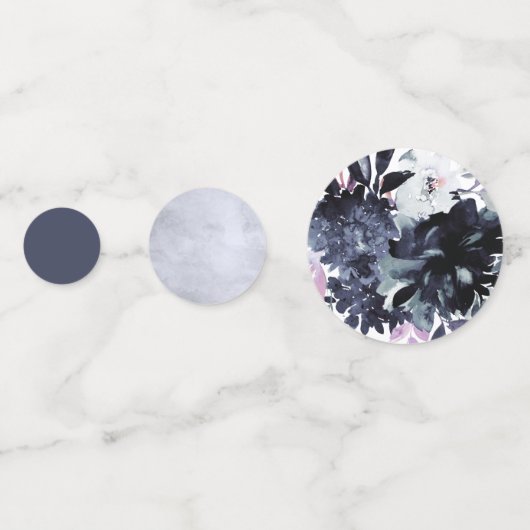 夜行性フローラ海軍結婚水彩画 コンフェッティ (裏面)