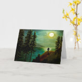 夜行性生物 – Bigfoot、サスカッチアート カード (黄色い花)