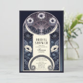 夜行性花フローラアールヌーボーブライダルシャワー 招待状 (スタンド正面)