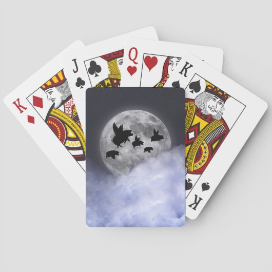 夜行性飛んでいる豚 トランプ (裏面)