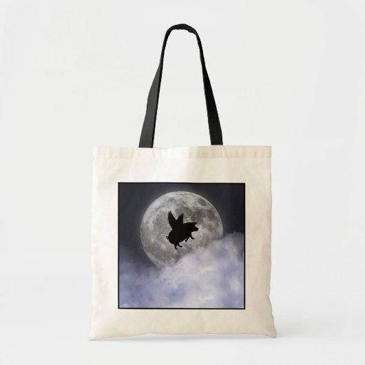 夜行性飛んでいる豚 トートバッグ (正面)