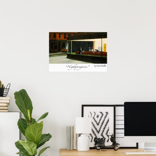 夜行鳥 ポスター (ホームオフィス)