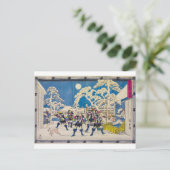 夜襲 | 歌川広重 | ポストカード (スタンド正面)