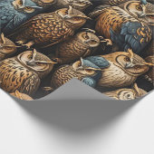 夜警:フクロウのギャザリング ラッピングペーパー (角)