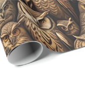 夜警:フクロウのギャザリング ラッピングペーパー (ロールコーナー)