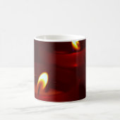夜通しに燃える声高の蝋燭 コーヒーマグカップ (中央)