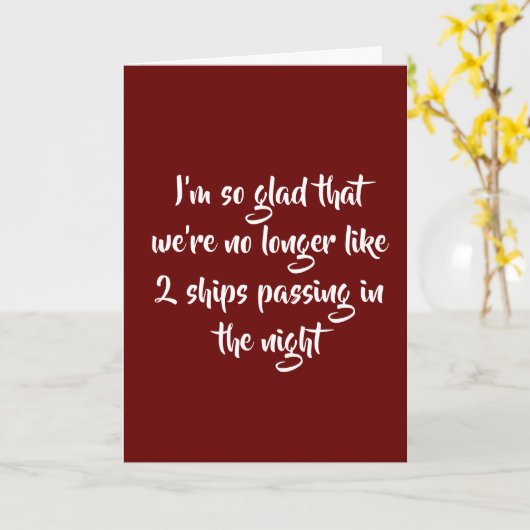 夜通しの船はなくなる カード (黄色い花)