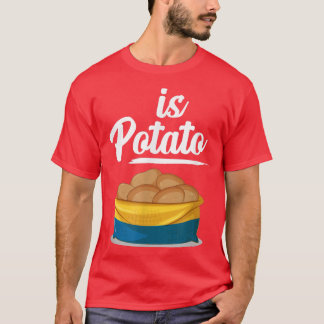 夜遅くに見おもしろいられるポテトシャツPota Tシャツ
