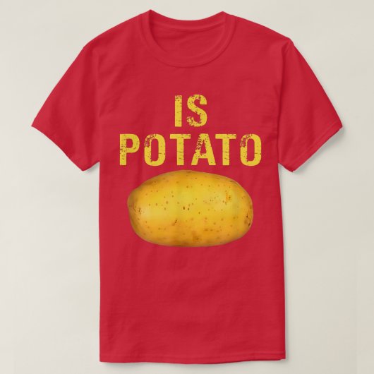 夜遅くに見おもしろいられるポテトシャツPota Tシャツ (デザイン正面)
