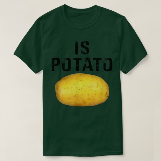 夜遅くに見おもしろいられるポテトシャツPota Tシャツ (デザイン正面)