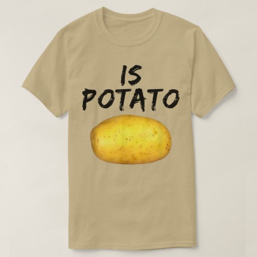 夜遅くに見られるようにポテト Tシャツ (デザイン正面)