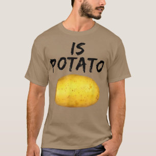 夜遅くに見られるようにポテト Tシャツ